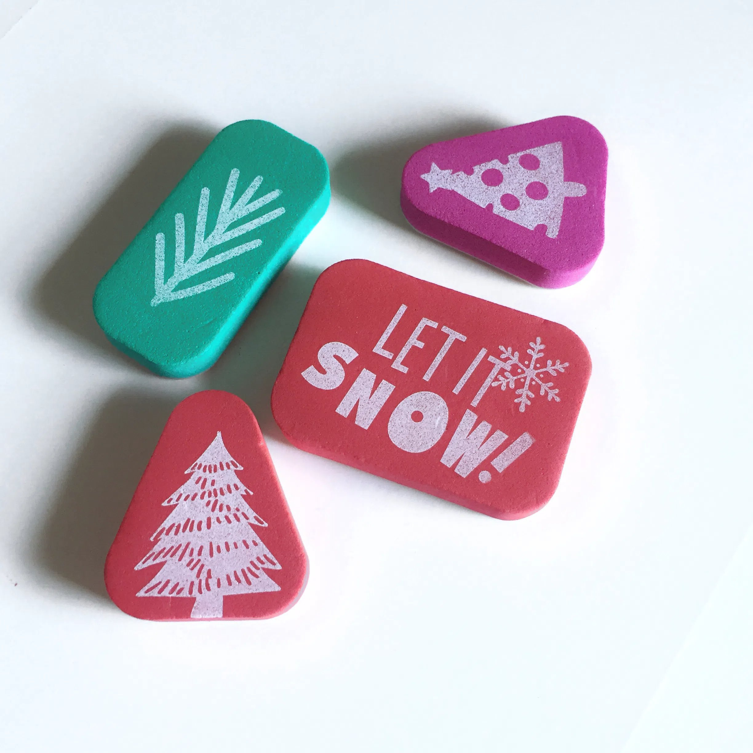 Winter pattern stamp custom OEM foam stamp custom High quality EVA material Support pattern/size customization Children's toys