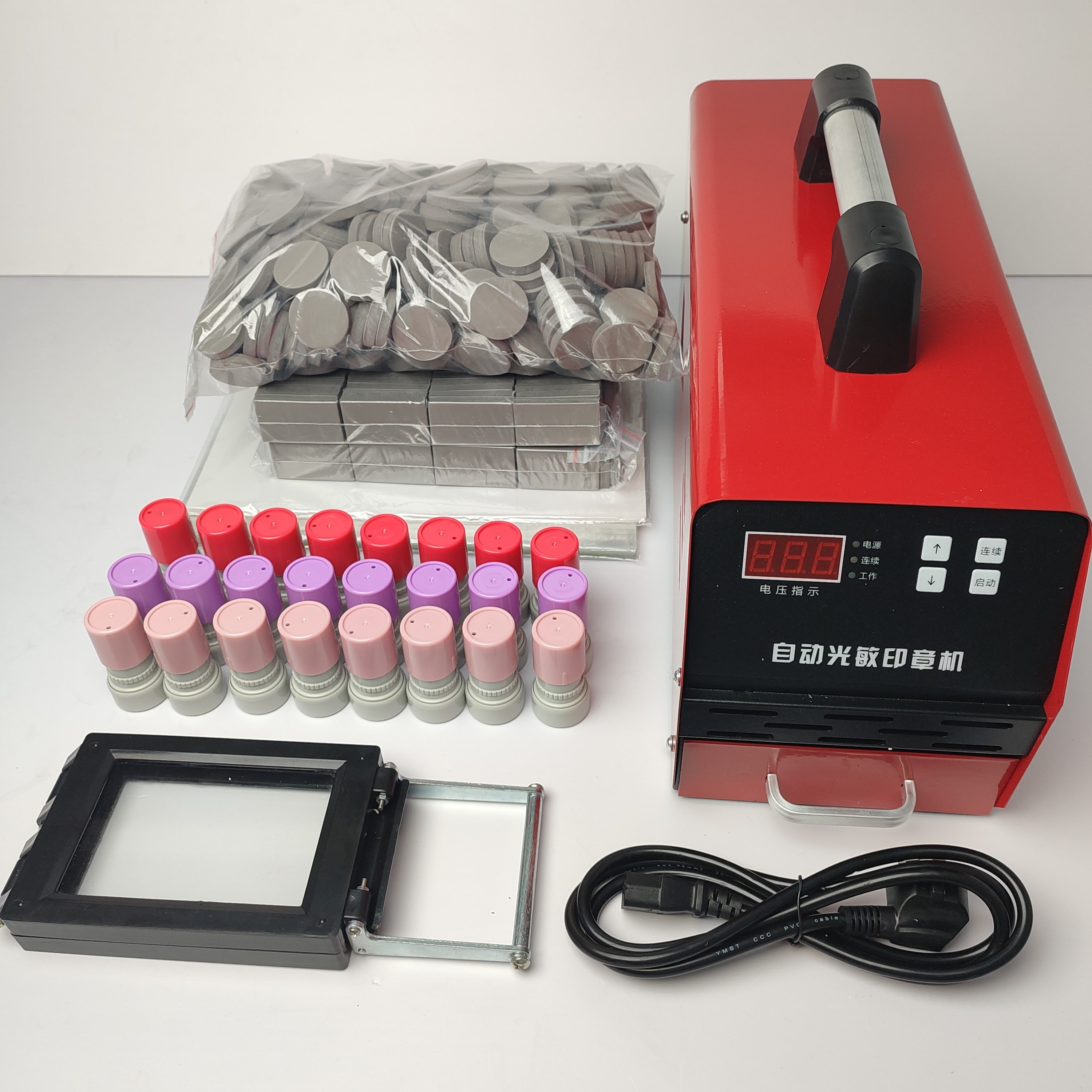 Red Flash Stamp Seal Maker Rubber Stamp Making Machine Flash Stamp Machine