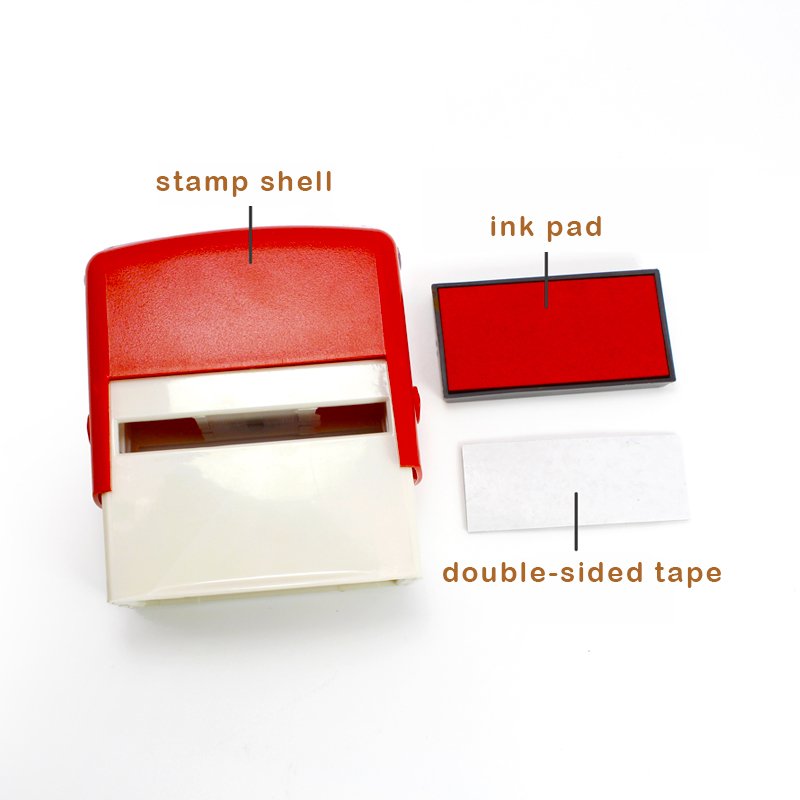 Large Customized Pill Stamps Logo Self Inking Rubber Stamps Custom Logo for Business