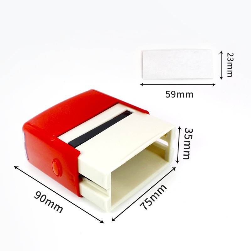 Large Customized Pill Stamps Logo Self Inking Rubber Stamps Custom Logo for Business