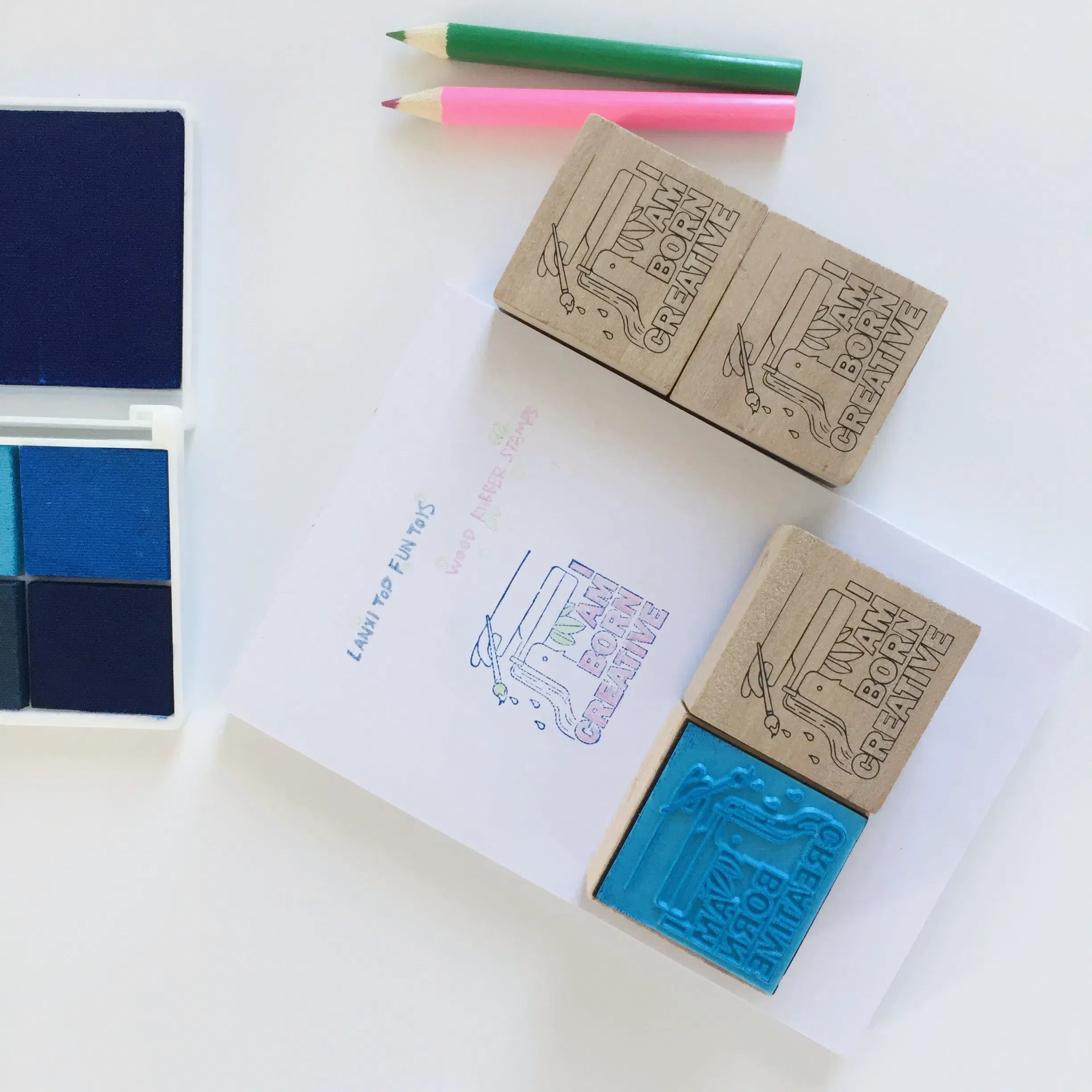 OEM Wooden Stamps Customized DIY Scrapbook Greeting Cards Support Pattern/Rubber Color/Size Customization