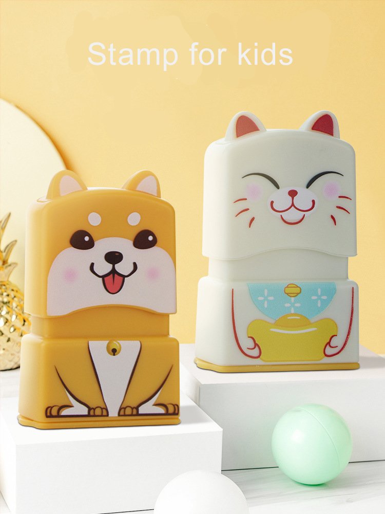 cute animals self inking stamps cartoon toy stamp for kids