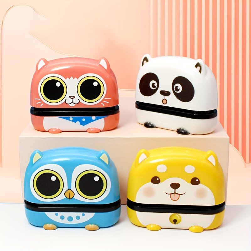 Custom Logo Printing Photosensitive Stamp Kids Name Rubber Flash Stamp for Kids Clothing