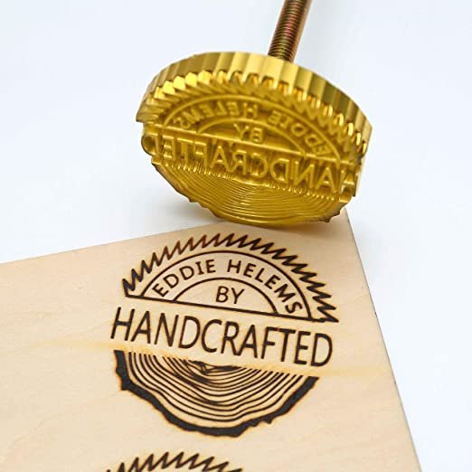 Custom Logo Heated Wood Branding Iron for Wood Cake Durable Leather Branding Iron BBQ Heat Stamp Wood Burning Stamp