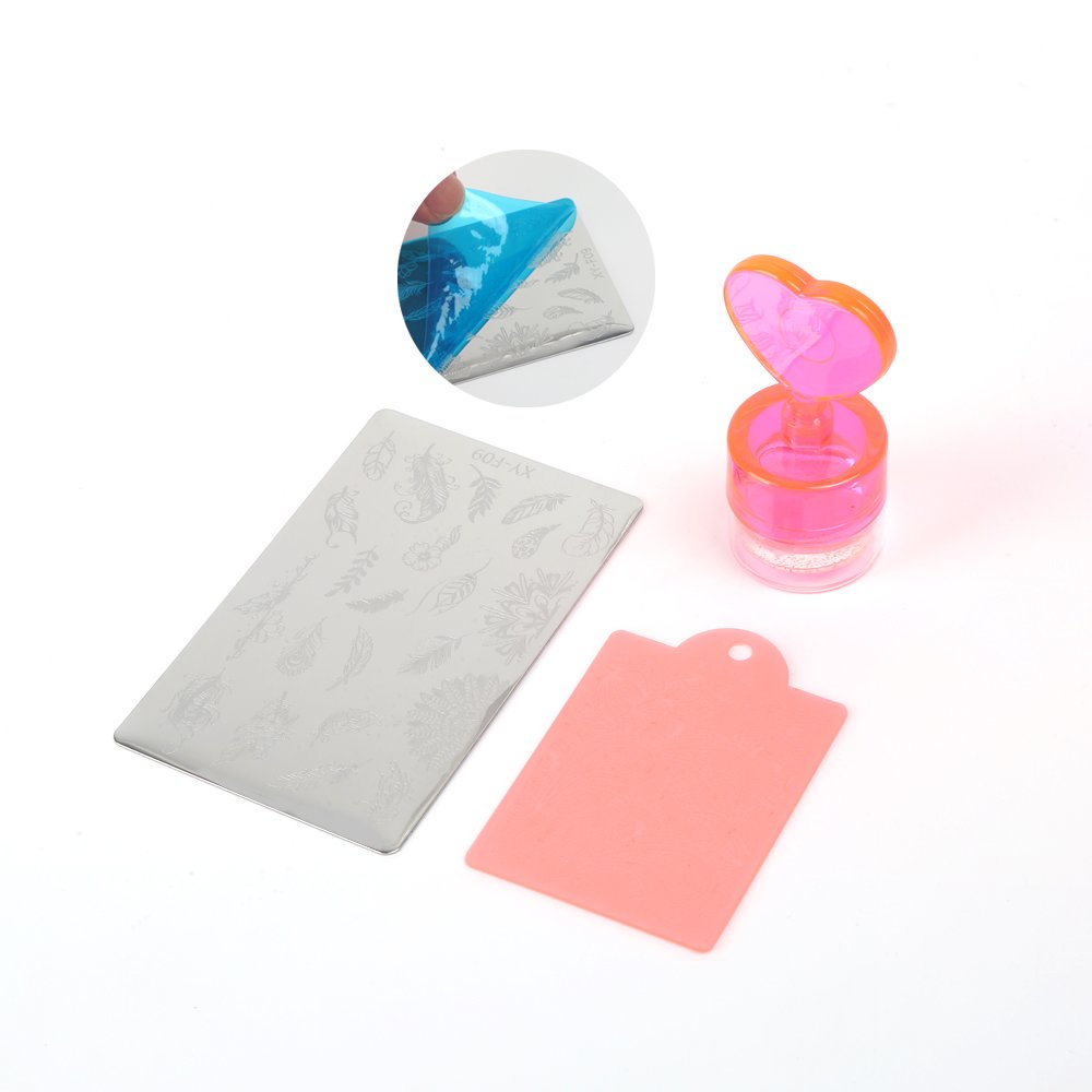 Love Stylish Nail Printing Design Stamper Plate Set 5.3x8.5cm-Targeted for Nail Art Enthusiasts