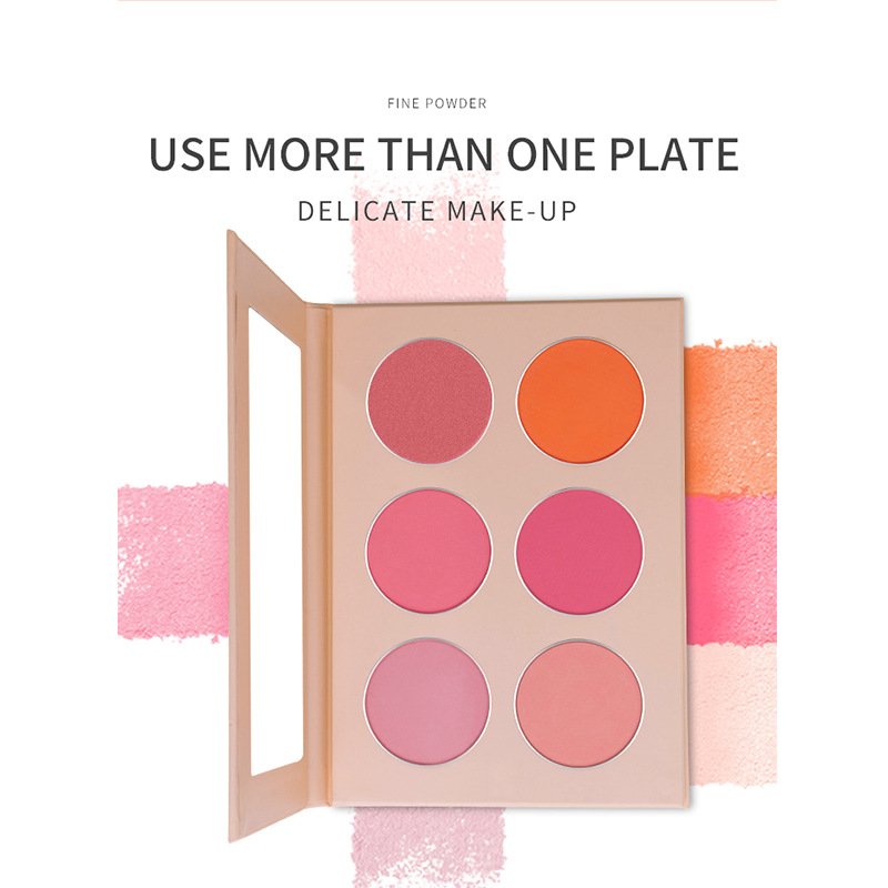 Blush Manufacturer directly selling oem stamp customized orange private label blush pallets