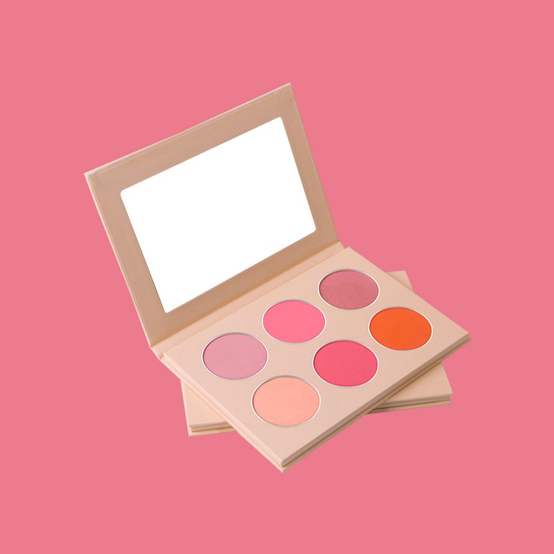 Blush Manufacturer directly selling oem stamp customized orange private label blush pallets