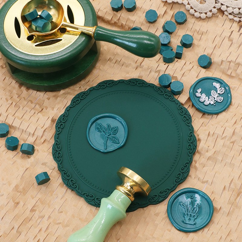 Wholesale round Silicone Mat European Sealing Wax Stamp DIY Tool Wax Seals Decorative Use Rubber Paper Plastic Resin Materials