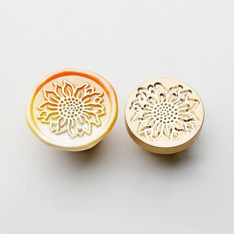 Factory customized latest wax seal copper head envelope decoration postmark wax seal stamp