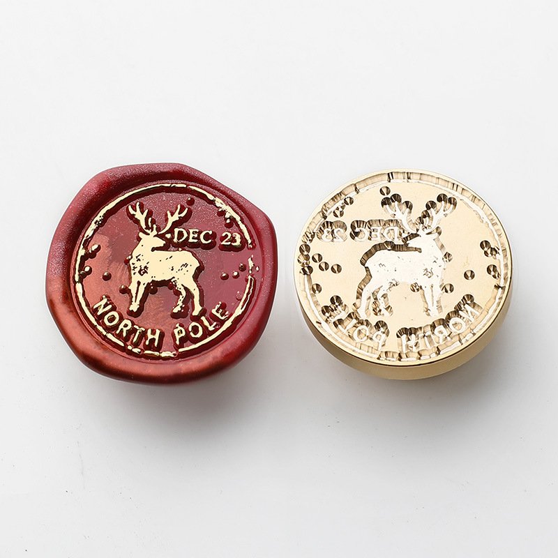 Factory customized latest wax seal copper head envelope decoration postmark wax seal stamp