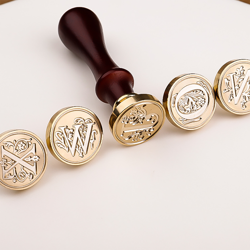 Factory customized latest wax seal copper head envelope decoration postmark wax seal stamp