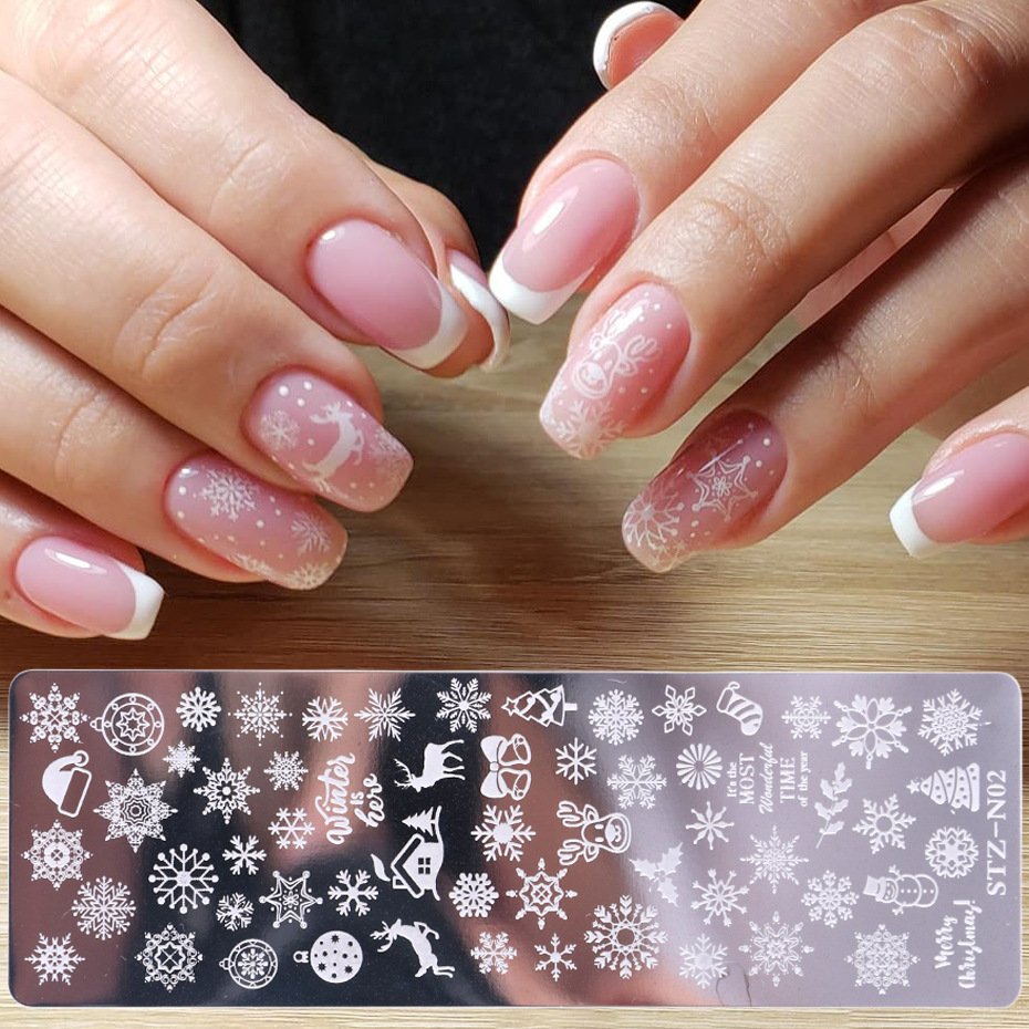 Stamping plates tools Nail Art Stamping Plate Nail Polish Butterfly Flower Leaf Printing Stamp Template Tool Plate Manicures