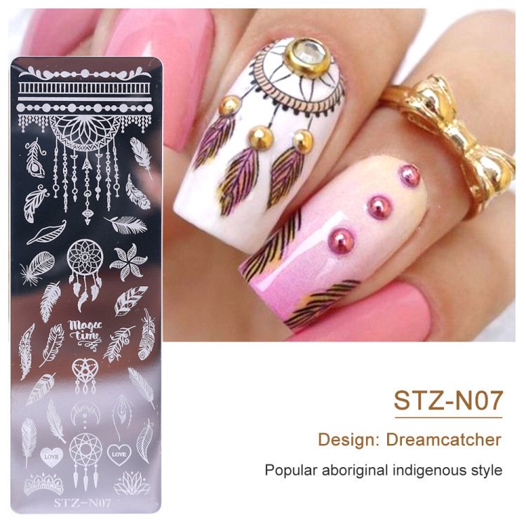 Stamping plates tools Nail Art Stamping Plate Nail Polish Butterfly Flower Leaf Printing Stamp Template Tool Plate Manicures