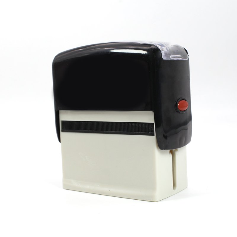 Self inking stamp factory wholesale custom logo design blank self ink stamp case