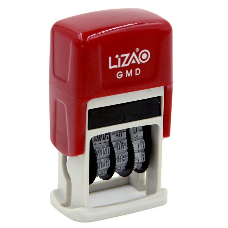 Custom Golf plastic rectangle seal 23 35 mm text width rubber self-inking date number text stamp self ink date stamp