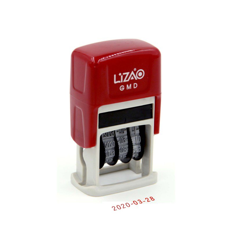 Custom Golf plastic rectangle seal 23 35 mm text width rubber self-inking date number text stamp self ink date stamp