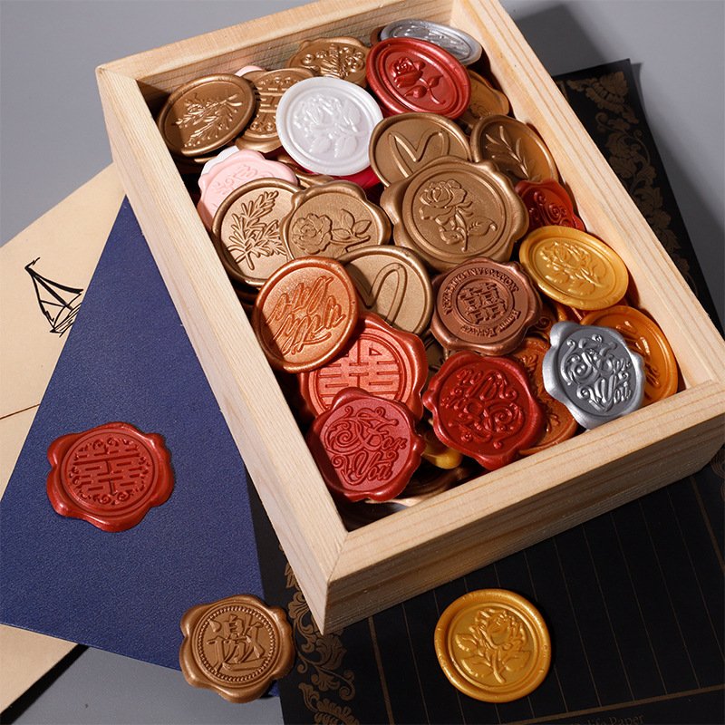Wax Seal Stamp Custom Brand LOGO Wax Stamp Self Adhesive Sealing Wax Stickers For Gift Packing Decorate