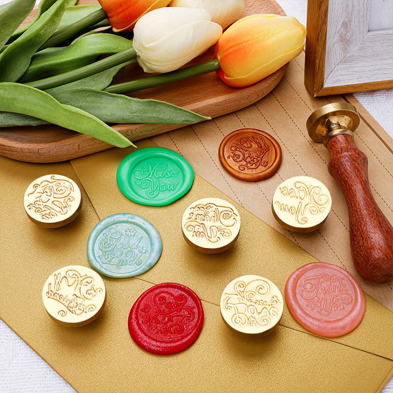 Wax Seal Stamp Custom Brand LOGO Wax Stamp Self Adhesive Sealing Wax Stickers For Gift Packing Decorate