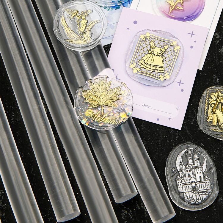 High transparency adhesive stick, transparent seal, reference card, diamond wax, fire paint seal material