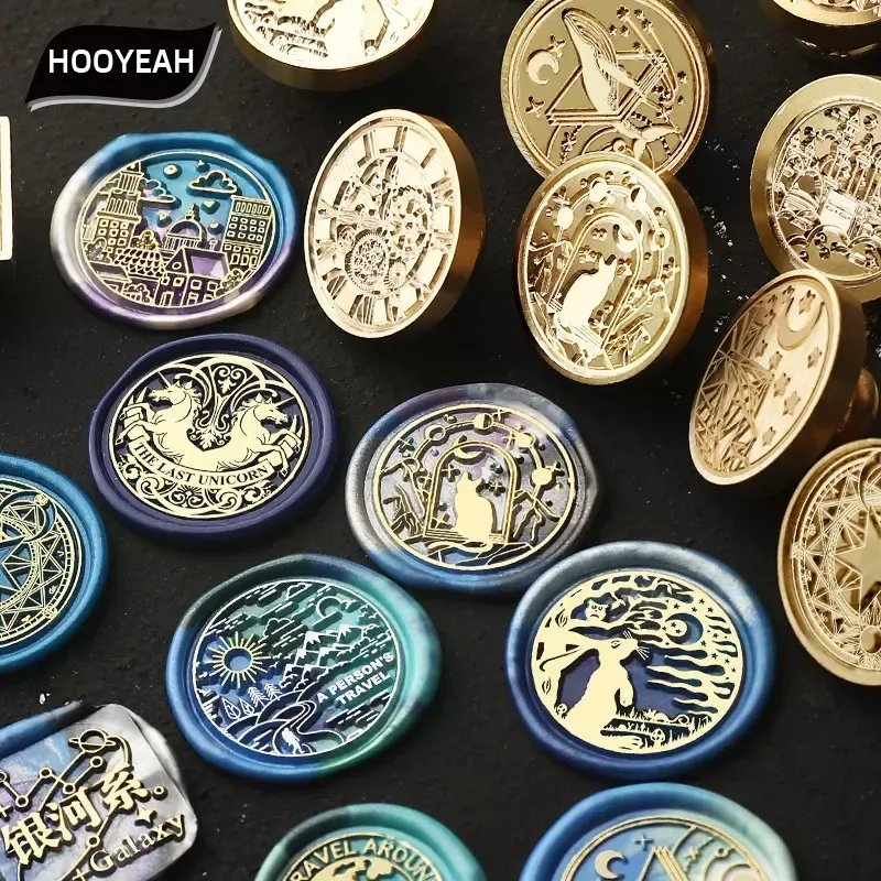 European retro wax mold/multiple patterns to choose from/brass stamp set/envelope invitation decoration/wholesale