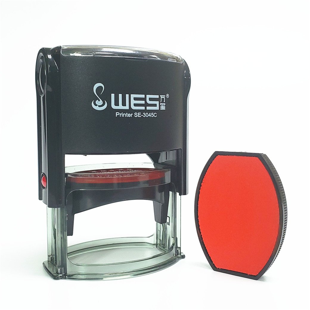 WES custom self inking stamp oval shape SE-3045 company seal,notary public stamps