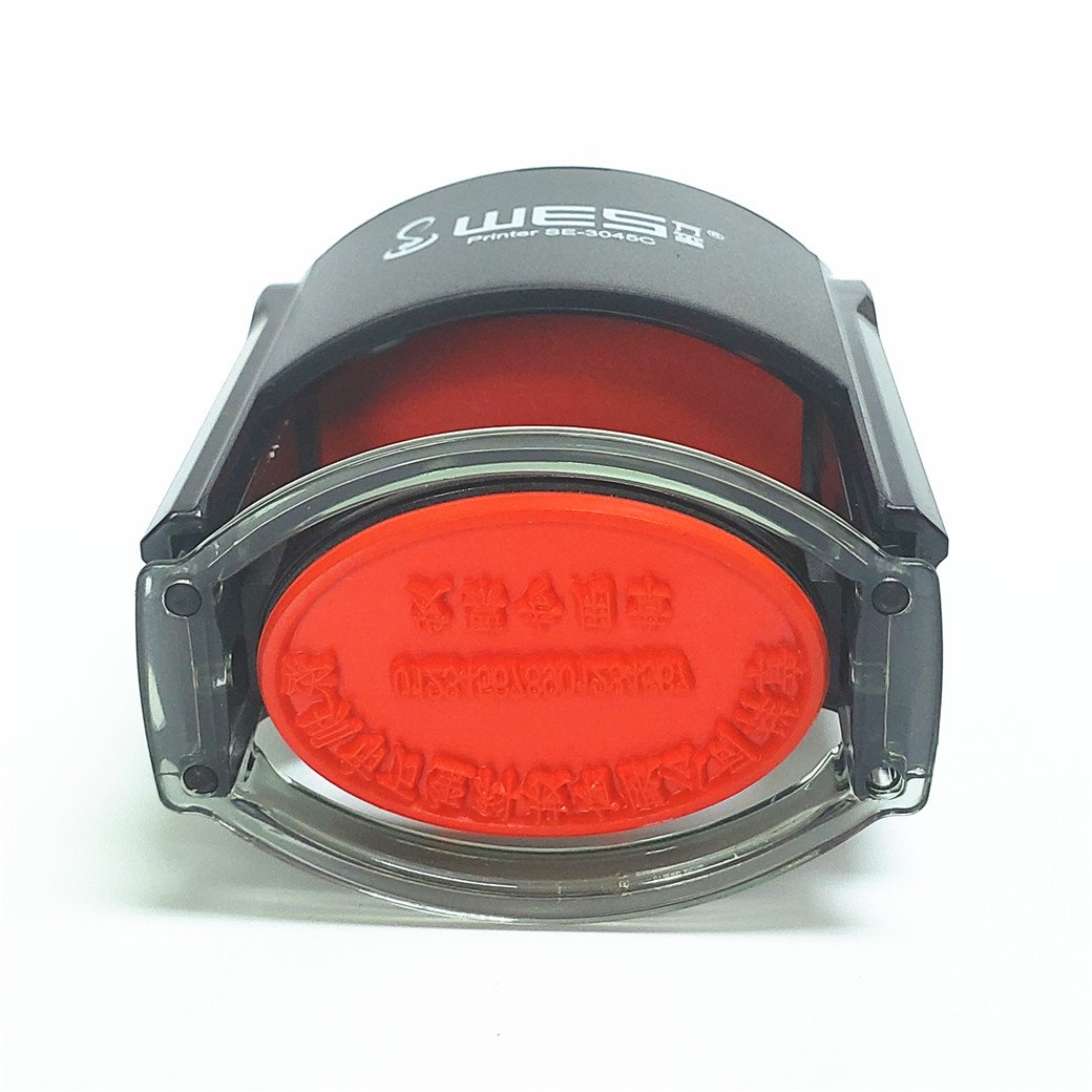 WES custom self inking stamp oval shape SE-3045 company seal,notary public stamps