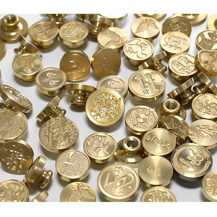 Multiple patterns to choose from/Solid brass stamp set/Children's handmade DIY wax model/Envelope invitation letter decoration