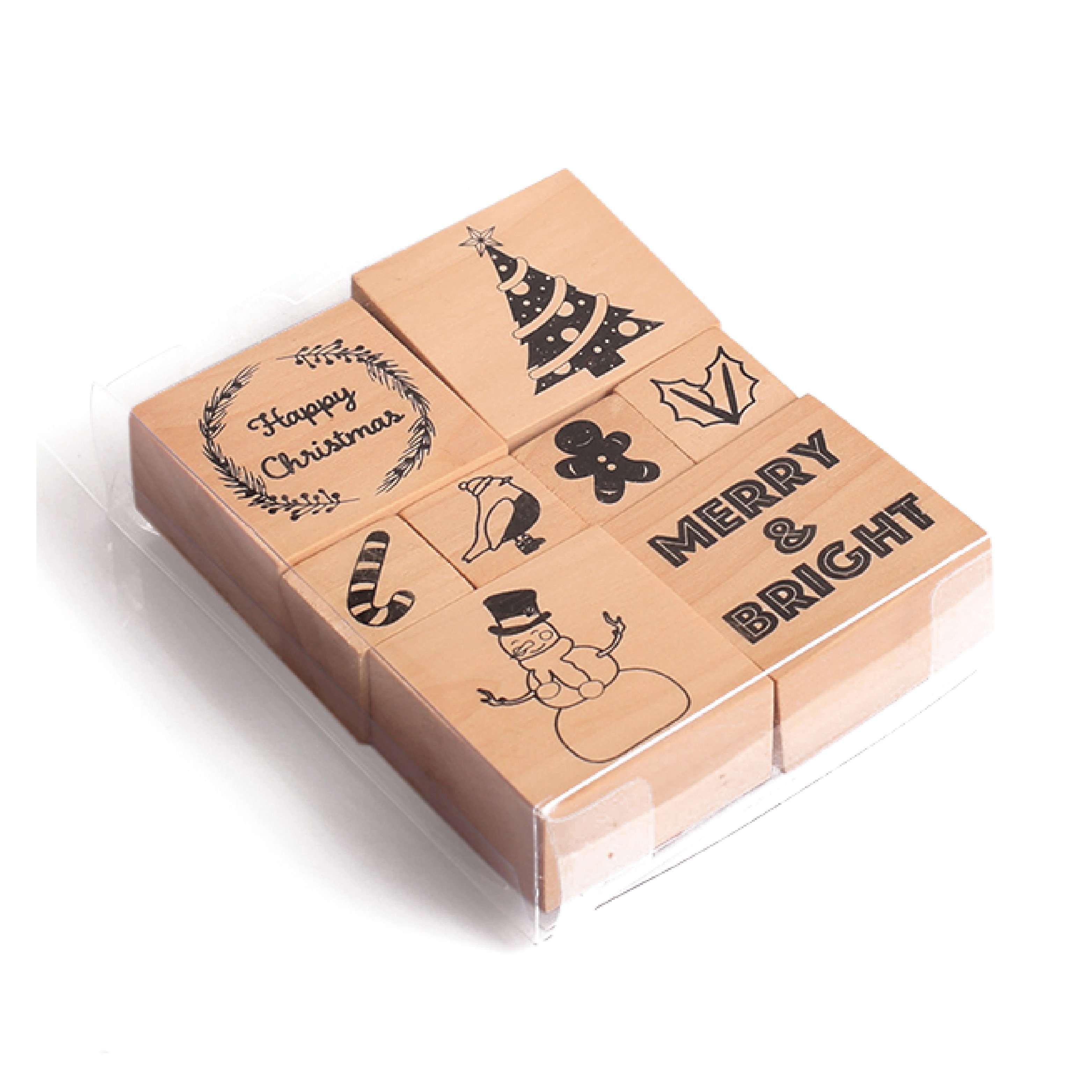 Wooden Handle Custom Hot Sale Office Embossing Logo Wood Rubber Stamp Name Kids Wood Stamp Set/