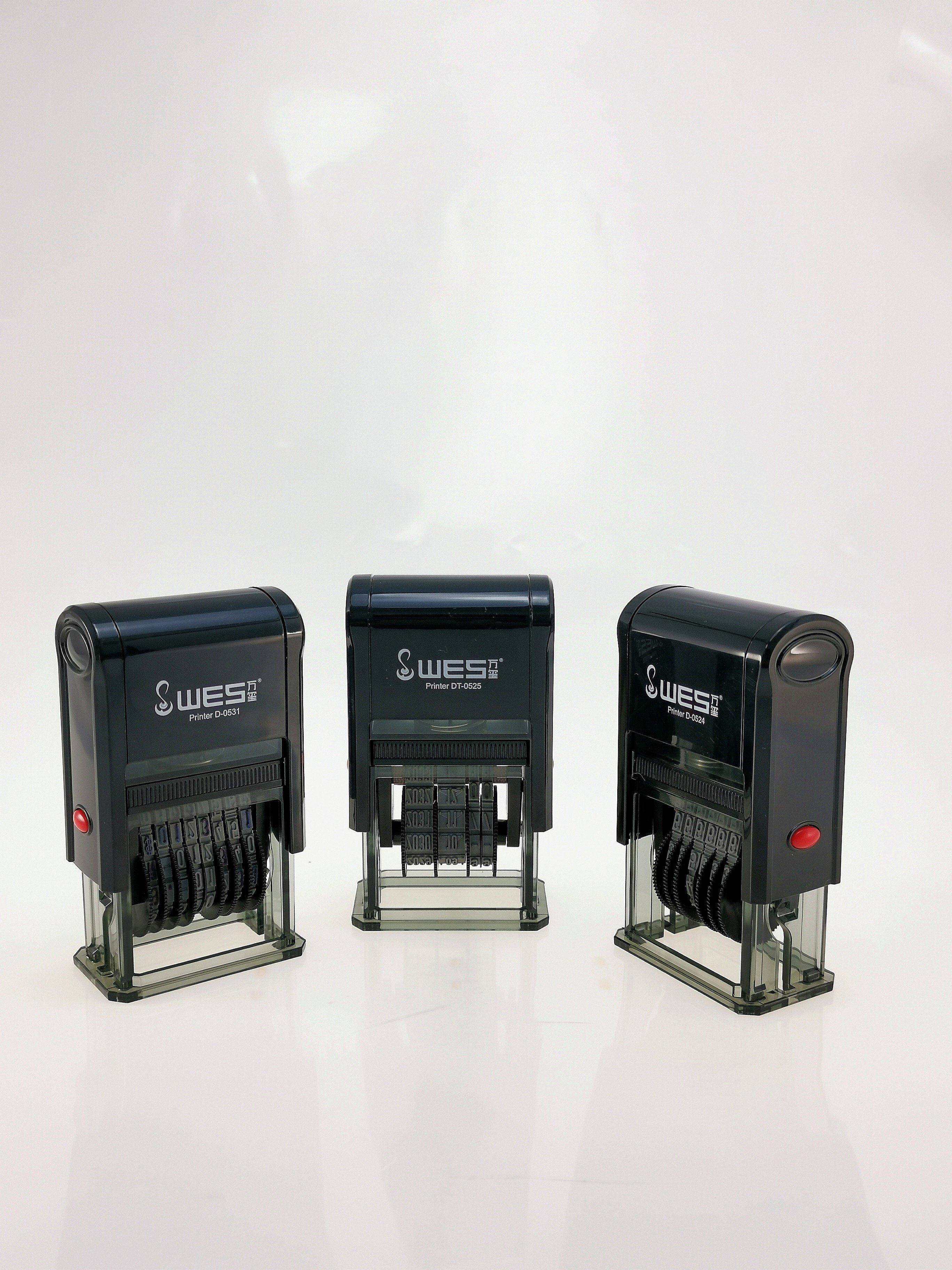 Hot sale dater stamp WES D-0524 adjustable date self-inking stamp for office use
