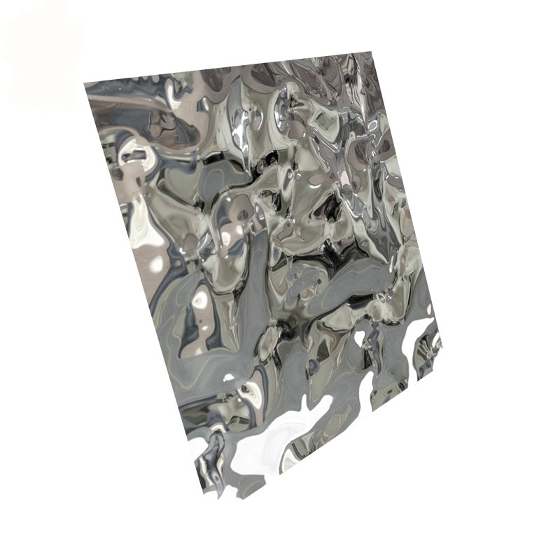 Aisi 304 Pvd Coated Stainless Steel Sheet Water Ripple Stamped Stainless Steel Sheet