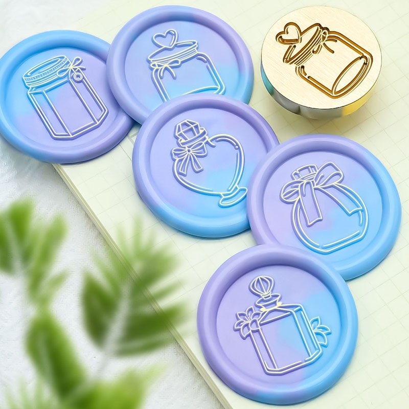 Best Price Empty Bottle Series Perfume Bottle Measuring Cup Feeding Bottle Wax Seal Stamp Head