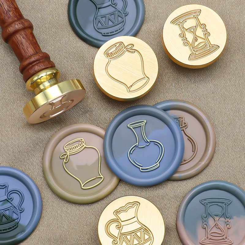 Best Price Empty Bottle Series Perfume Bottle Measuring Cup Feeding Bottle Wax Seal Stamp Head