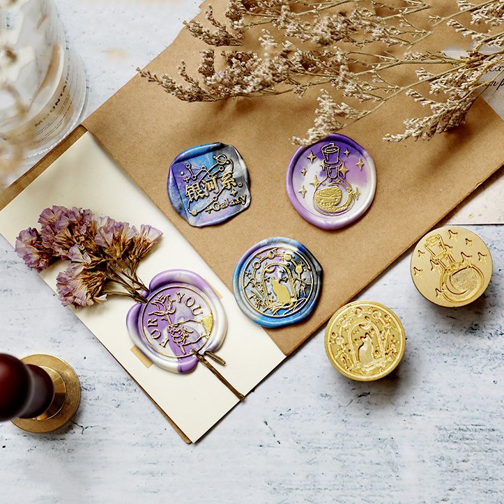 Wax Sealing Stamp 2.5cm Copper Sealing Wax Stamp for Wedding Envelopes Invitation Scrapbooking Material 3cm