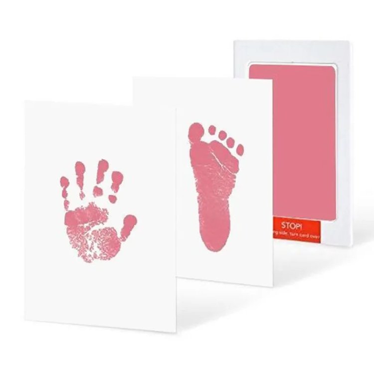 Hot Sale Baby Safe Clean Touch Ink Pad Footprint Handprint No Mess Baby Footprint Ink Pad Paw Print Stamp Pad