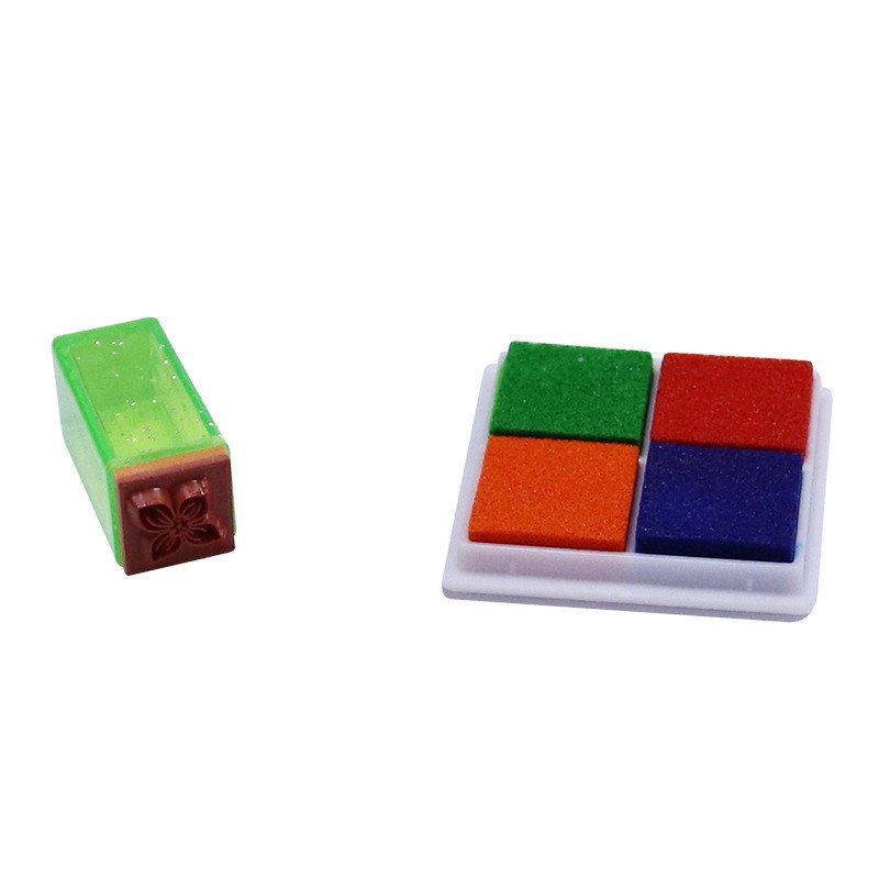 School Stationery Custom Cute Animal Design Self Inking Stamp Set Plastic Toys Children Cartoon Rubber Stamp