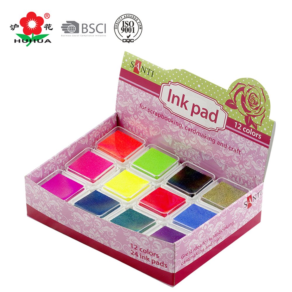 Quick Dry Water-based Easy Washable Crafts Scrapbooking colorful diy stamp ink pad