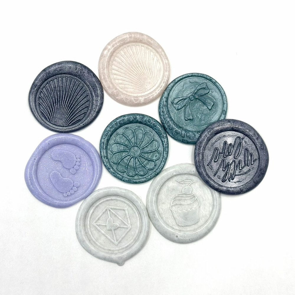 Custom Logo Self Adhesive Sealing Wax Stickers Vintage Wedding Wax Sticker For Envelope Card