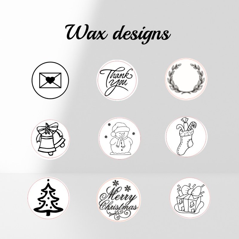 Custom Logo Self Adhesive Sealing Wax Stickers Vintage Wedding Wax Sticker For Envelope Card