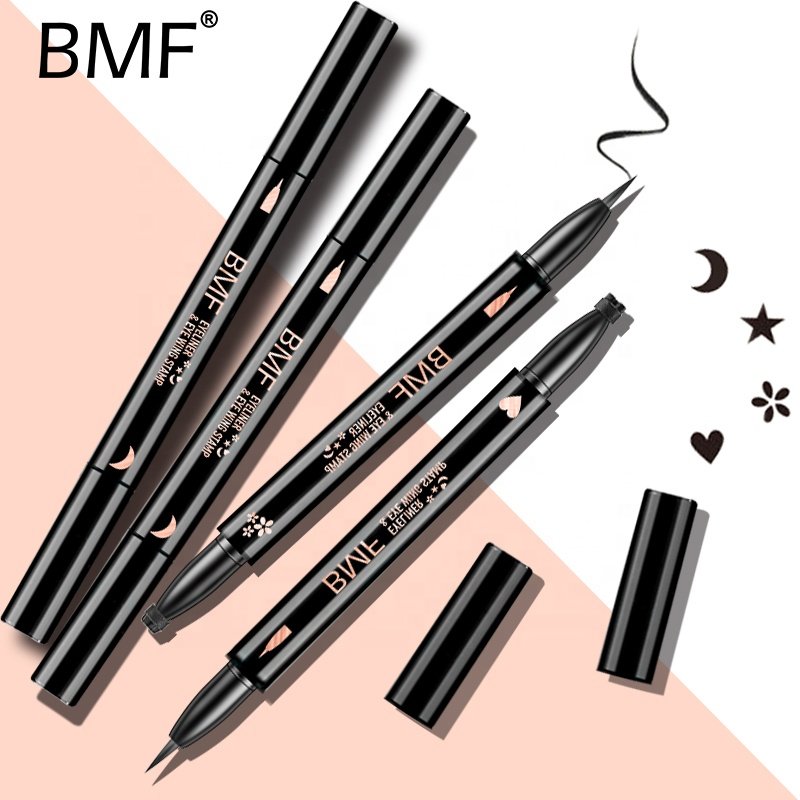 Kaidafa Wholesale Private Label Waterproof Custom Vegan Long Lasting Liquid 2in1 Eyeliner Stamp