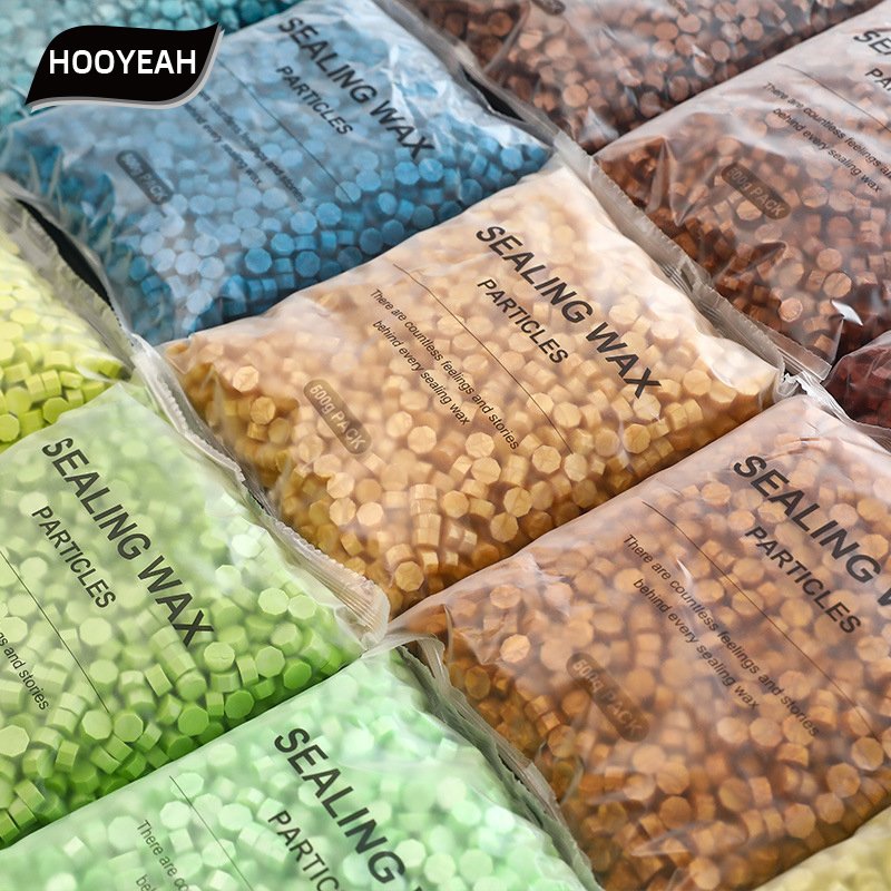 Factory Supplier 500g/0.5kg bagged octagonal wax Particles Letter Seal Wax Grain Envelope Invitation Wedding Card
