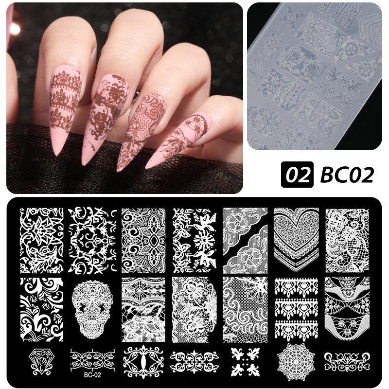 2024 Customized Design Nail Plates Flowers Butterfly Image Nail Art Stamp Templates Stencils Tools