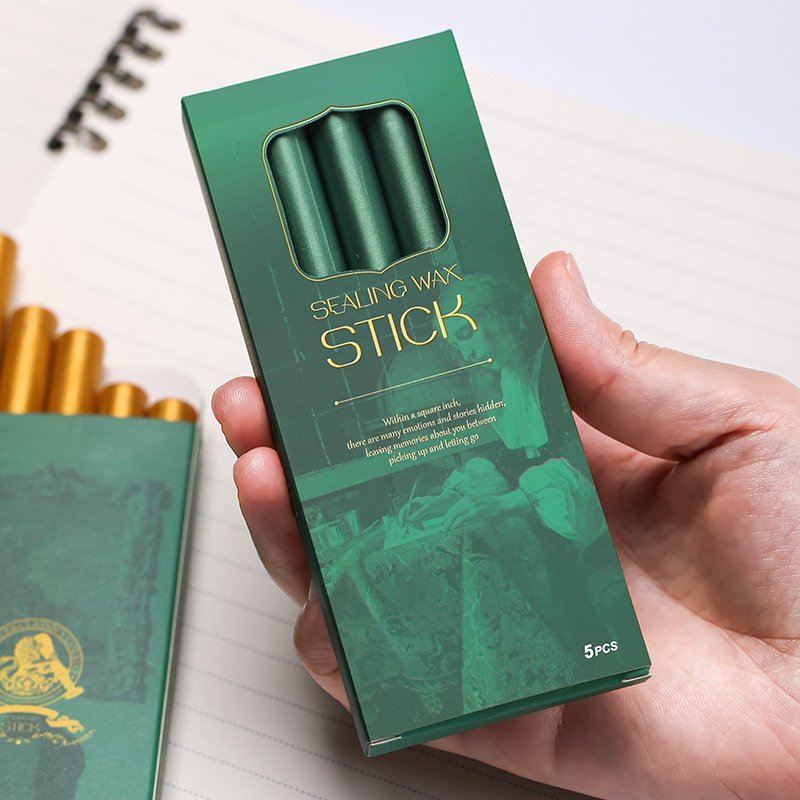 Boxed stamp wax sticks (5 pieces/box) 1.1cm diameter/sealed envelope invitation decoration/seal manufacturers