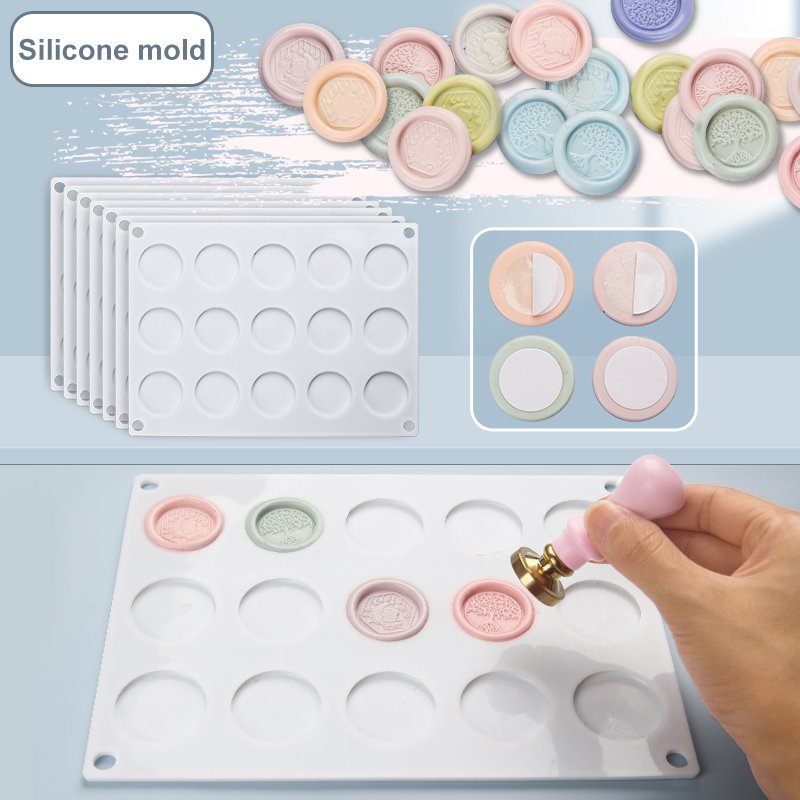 New Seal Silicone Abrasives Fixer High Quality Sealing wax Ring Mold Fixing Tool DIY Craft Wax Sealing Mat Tool