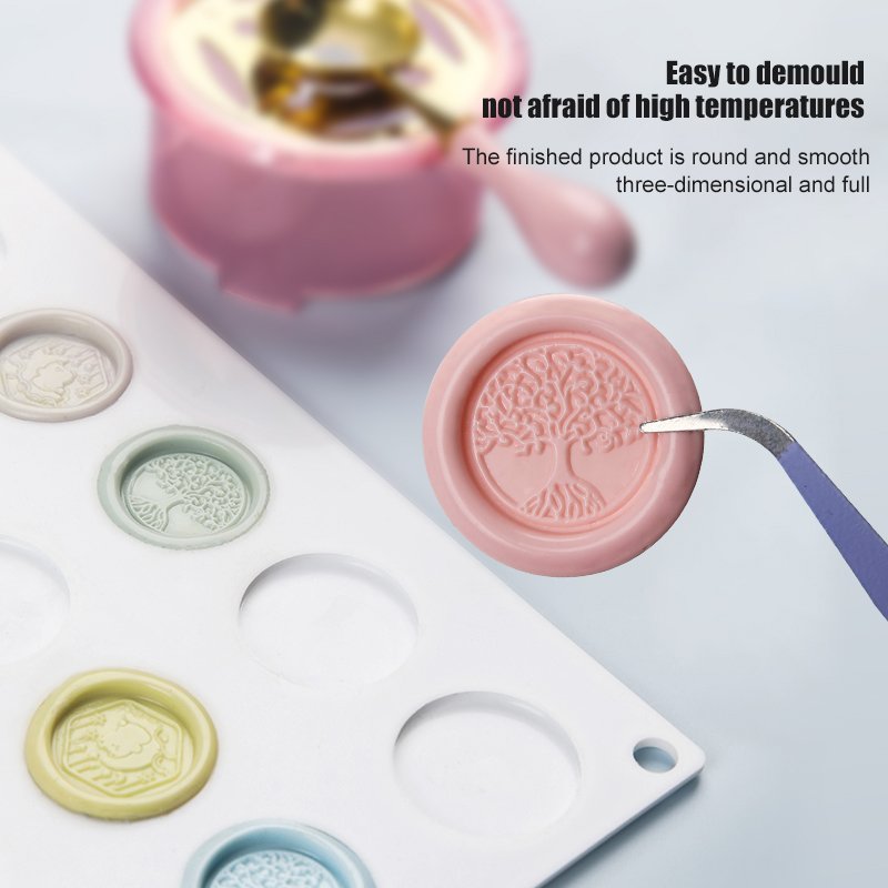 New Seal Silicone Abrasives Fixer High Quality Sealing wax Ring Mold Fixing Tool DIY Craft Wax Sealing Mat Tool
