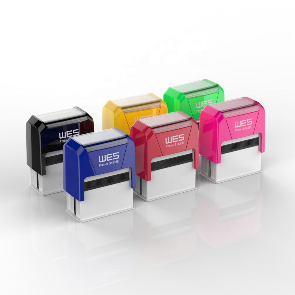 Low price good quality SELLOS WES S-1436E self-inking stamp