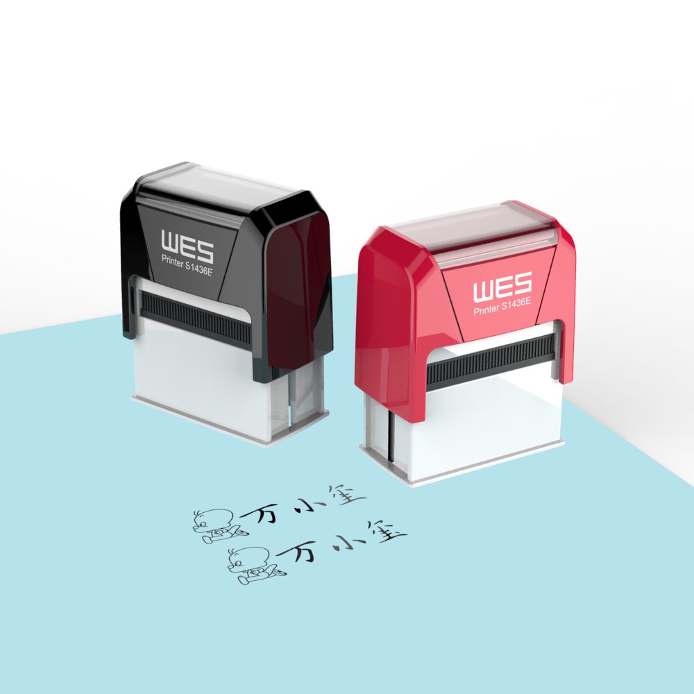 Low price good quality SELLOS WES S-1436E self-inking stamp