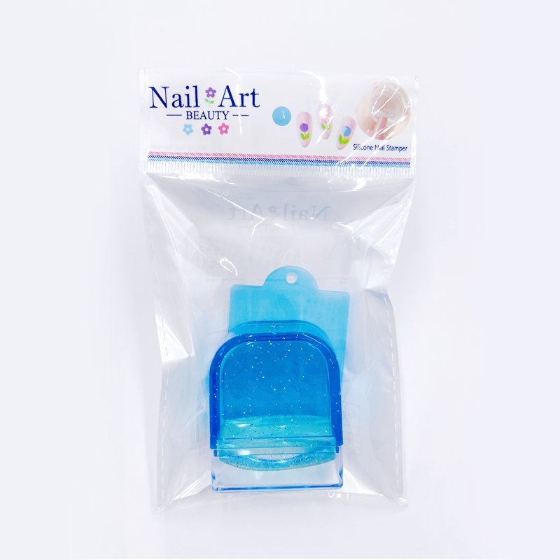 Set of Silicone Nail Art Stamping Plates with Stamper Tools Gel Printing Transfer Nail Stamp