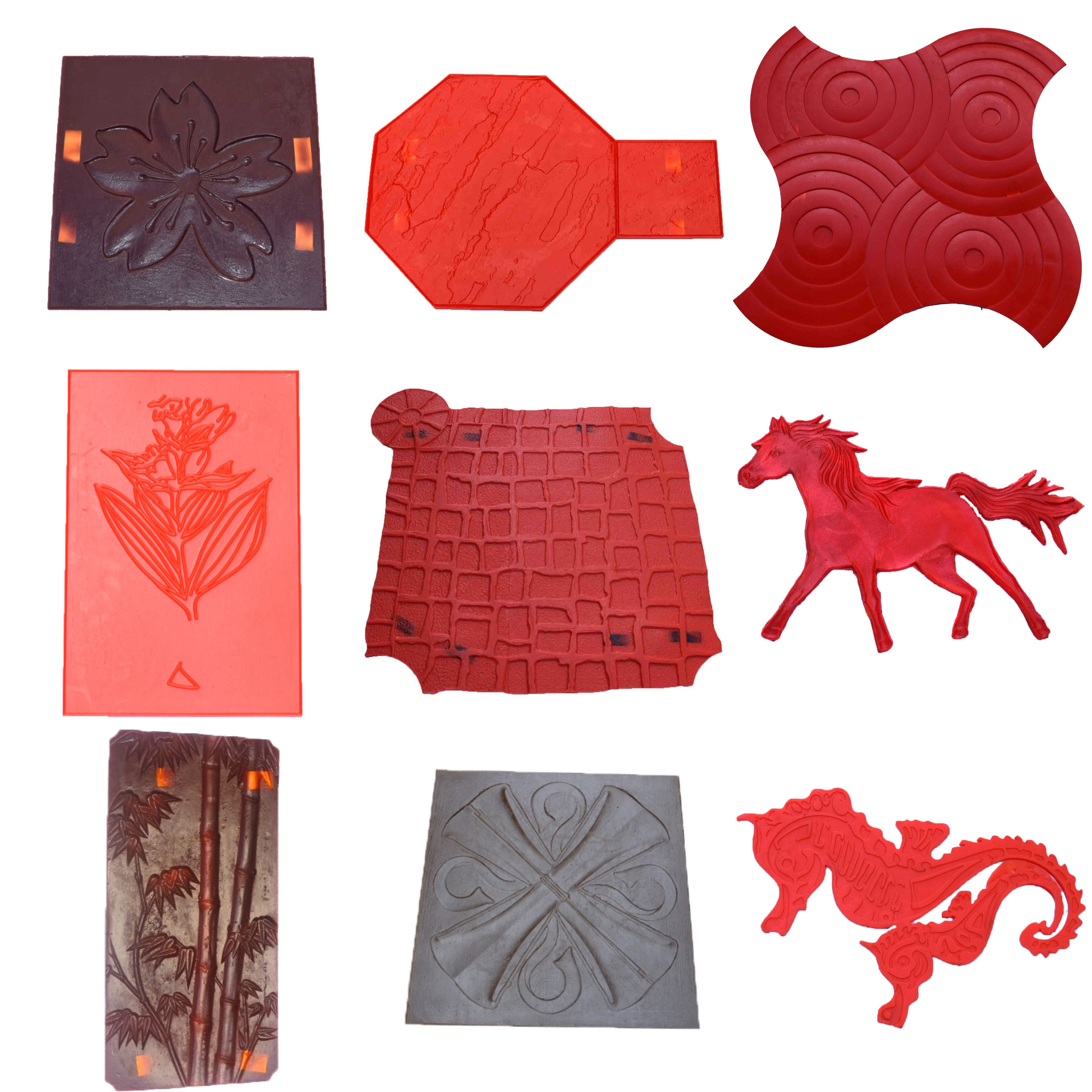 Grapes stamped concrete molds decorative imprint