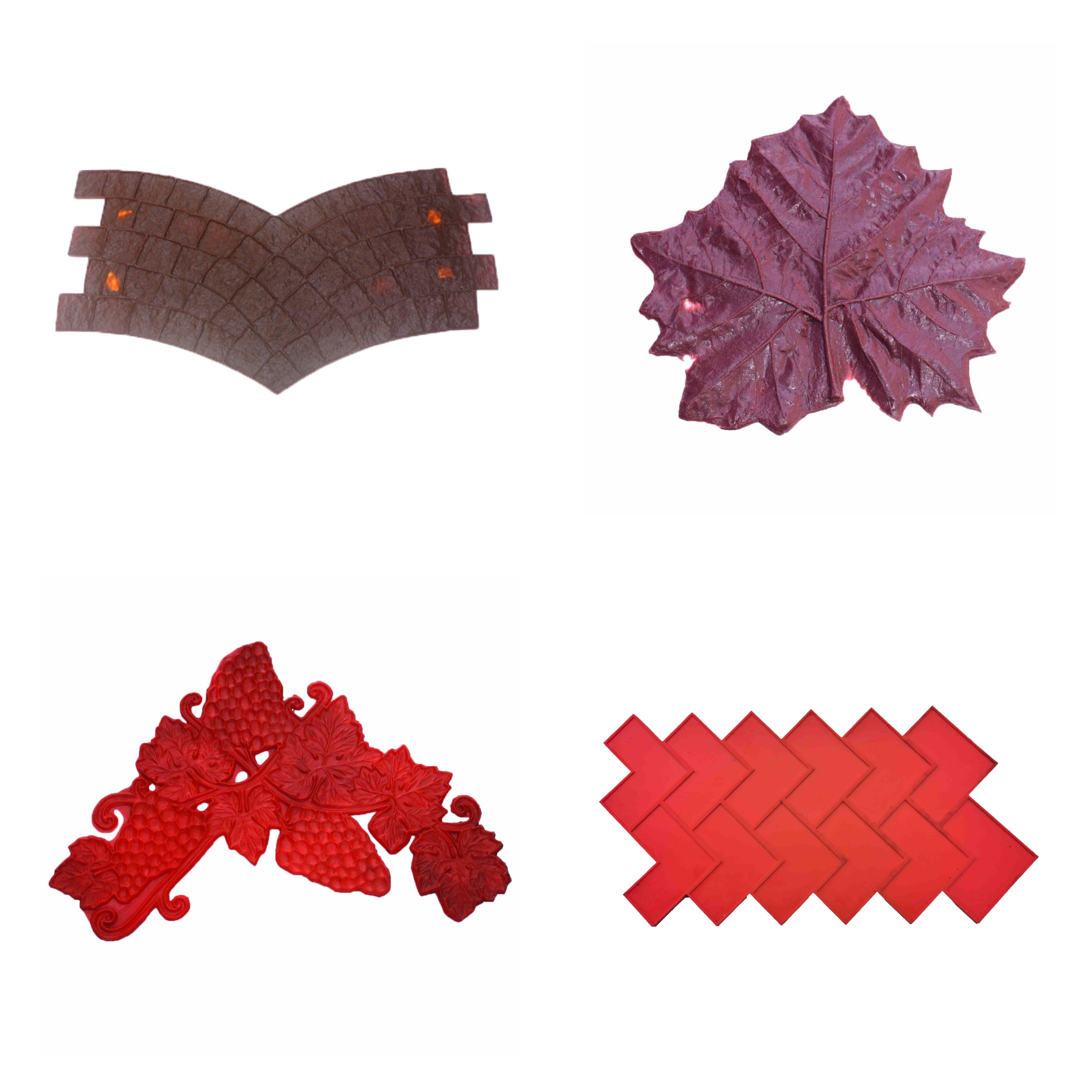 Grapes stamped concrete molds decorative imprint