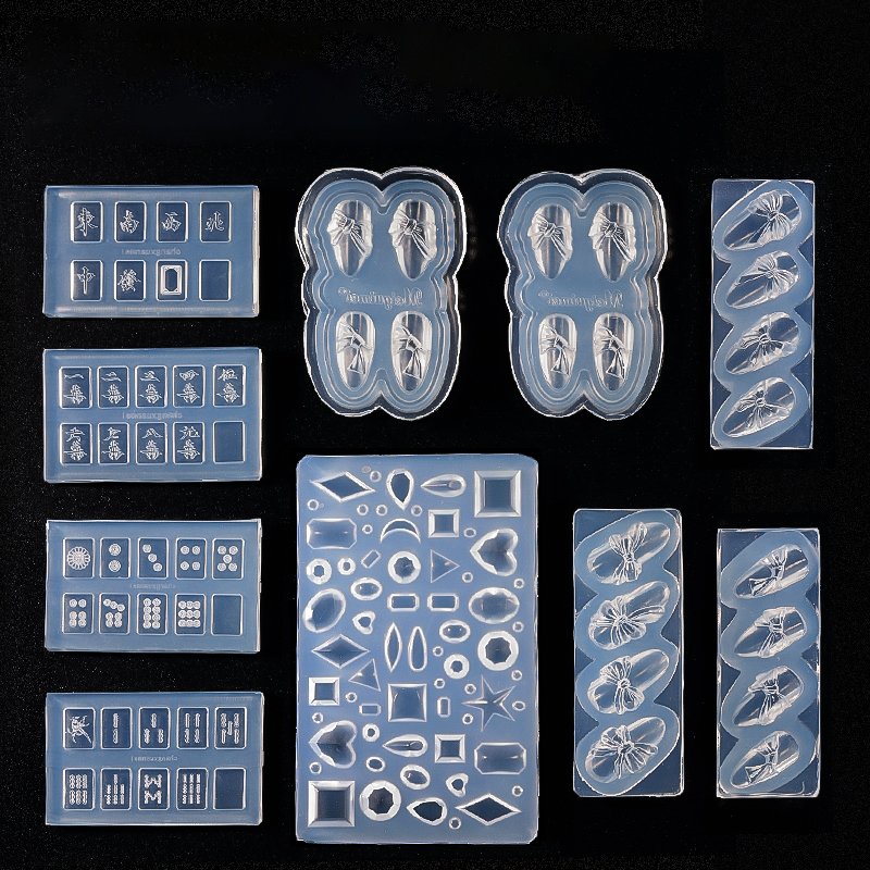 Best Selling Nail Art DIY Tools Mahjong And Geometric Nail Stamp Sets Beginner-Friendly Practice Kits Wholesale